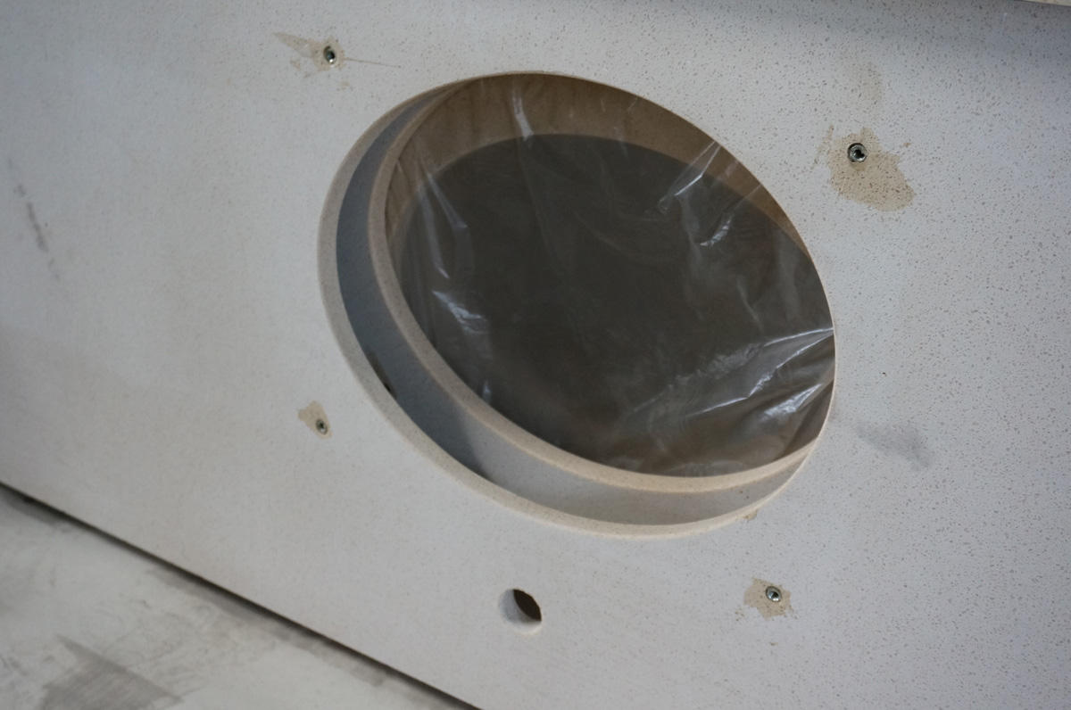 baño de cuarzo beige