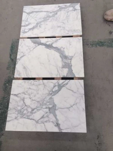 Mármol del calacatta blanco afilado con piedra mesas