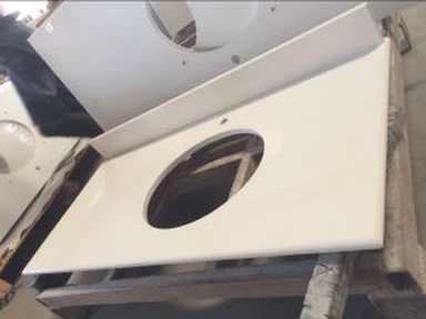 Tocador de cuarzo para baño personalizado