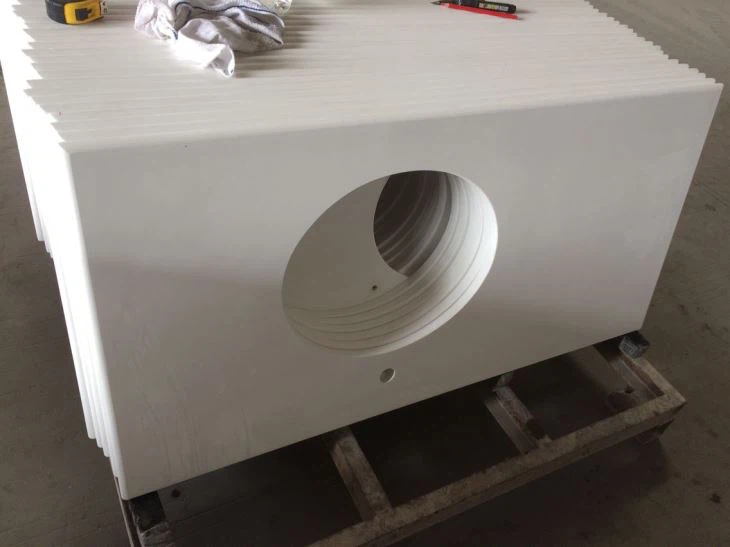 White Quartz Bathroom tops