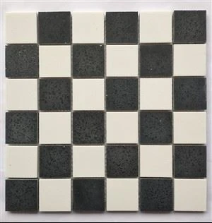 Azulejos de mosaico de cuarzo negro