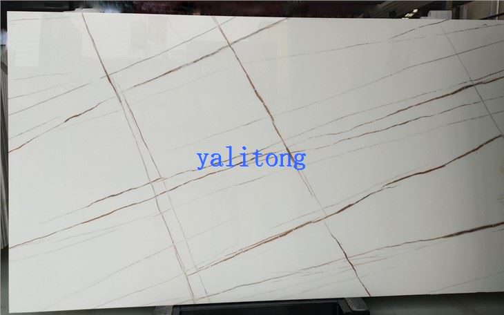 Losas de piedra de vidrio cristalizado nano blanco Laurent Amazon