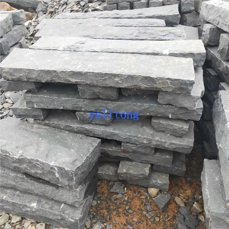 Bloques de pavimentación de basalto dividido natural