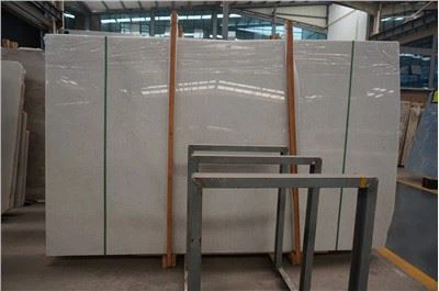 Losas de mármol de grano grueso blanco cristalino de China
